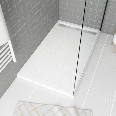 Receveur de douche 80x140 cm acrylique blanc Pedra - AURLANE