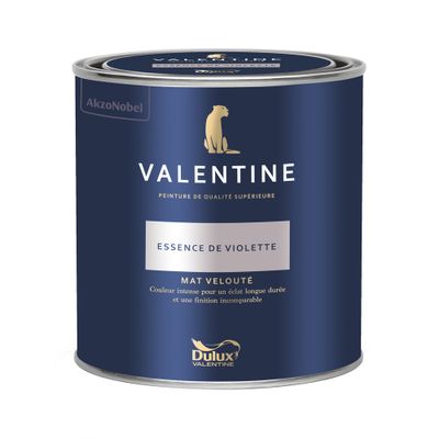 Peinture Valentine Mat Velouté Essence de Violette 0,5 L - DULUX VALENTINE