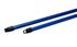 Manche à balai en bois peint Bleu à vis 125cm NESPOLI