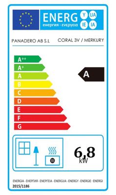 Poêle à bois 5,4 kW Coral PANADERO Livraison à domicile incluse