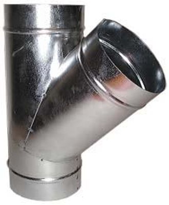 Té oblique 45 ° de distribution d'air chaud 3 sorties Ø 125 mm - AUTOGYRE