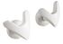patères blanches en V pour sèche-serviettes à tubes plats à vis, lot de 2