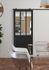 Porte coulissante noire esprit atelier l.83cm SMIS