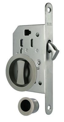 Serrure à encastrer à crochets axe 50 mm pour porte coulissante ou à galandage THIRARD