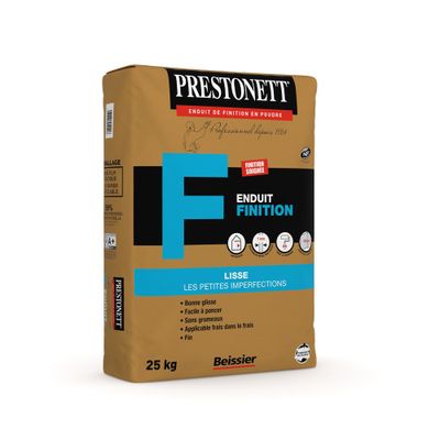 Enduit de finition "F" 25 kg PRESTONETT