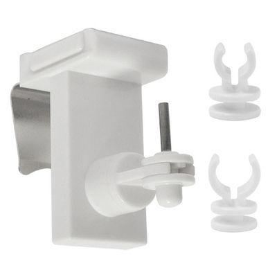 Support à clipser pour tringle de vitrage Finition Blanc par 2 - MOBOIS