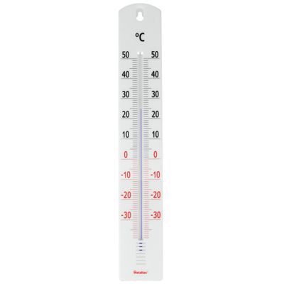 Thermomètre intérieur/extérieur grand modèle METALTEX
