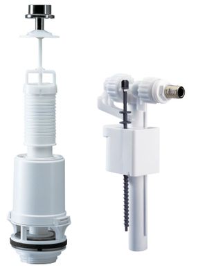 Mécanisme de WC à tirette avec robinet alimentation latéral NF SIAMP