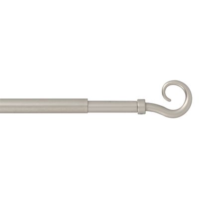 Tringle de vitrage extensible en métal de 40 à 65 cm diam 10 mm Finition Nickel mat - MOBOIS