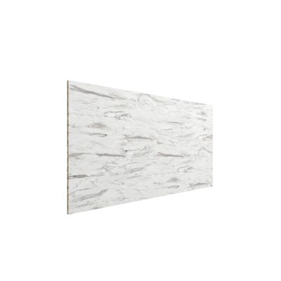 Crédence de cuisine effet marbre blanc SILK 3000 x 640 x 9 mm FAB