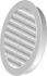 Grille d'aération encastrable blanche avec persienne 100 mm AUTOGYRE