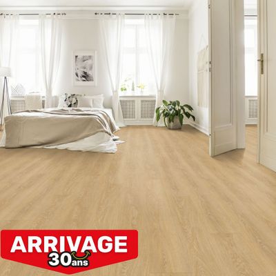 Sol vinyle effet bois senso premium rigid acoustic MIEL DE PRÉ ép 5,7 mm 22,9 x 125 cm 2m²/pqt