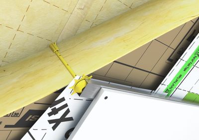 Rouleau de laine de verre pour combles aménagés - Épaisseur 200 mm - 1,20 x L.3,00 m ISOVER