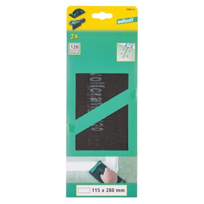 Patins abrasifs à mailles 115 x 280 mm grain 120 par 2