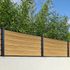 Lisse persienne pour clôture PVC chêne moyen L 1,79 m - MOREY