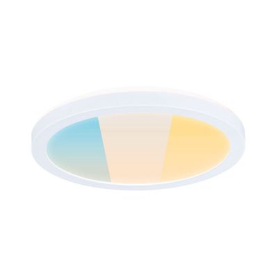 Plafonnier LED salle de bain IP44 1100 lumens lumière blanc variable Ø19cm Blanc - Atria Shine PAULMANN