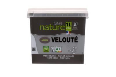 Peinture naturelle murale Ardoise velours 1 L - DEFI NATURE