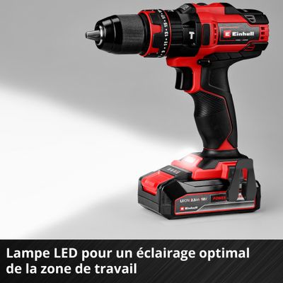 Perceuse à percussion sans fil 18 V POWER X CHANGE TE-CD 18/44 Li-i (2,5 Ah) - EINHELL