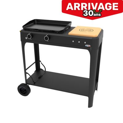 Plancha à gaz sur chariot HENDAYE 250 - SOMAGIC