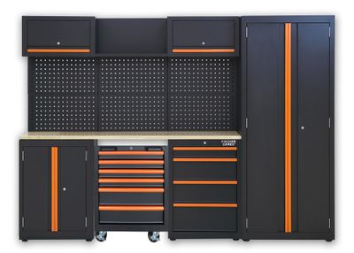 Ensemble d'atelier avec armoires de rangement + servante - FISCHER DAREX