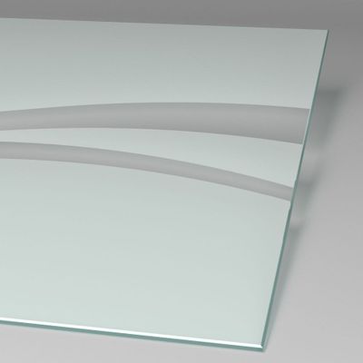 Pare-baignoire rabattable 140x80 cm profilé chrome verre sérigraphié liane - SCHULTE