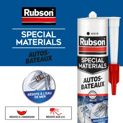 Mastic Spécial Matériaux Autos-Bateaux Noir 280 ml RUBSON