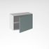 Porte pour meuble hotte de cuisine Lotus vert d'eau mat 42 x 60 cm OFITRES
