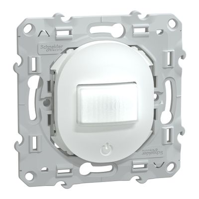 Interrupteur automatique avec détecteur de mouvements blanc - Ovalis SCHNEIDER ELECTRIC