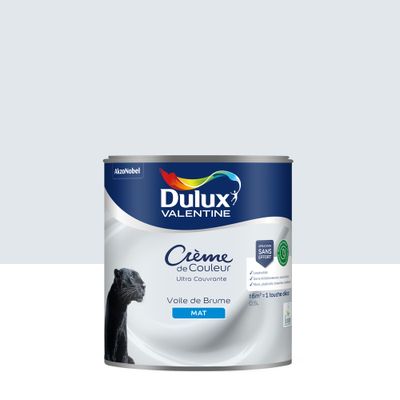 Peinture crème de couleur Voile de Brume mat 0,5L - DULUX VALENTINE