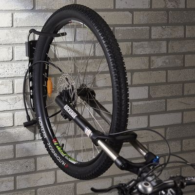 Crochet vélo bloque pneu avec système antivol MOTTEZ