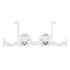Support plafond double pour rail 24 x 16 en métal Finition Blanc laqué par 2 - MOBOIS