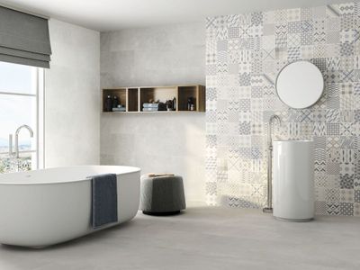 Carrelage sol intérieur gris ARKETY ép 9 mm 60 x 60 cm rectifié paquet de 1,08 m² BALDOCER