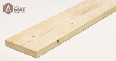 Planche épicéa bois du nord brute non traitée - 25 x 145 x 2500 mm - GROUPE SIAT