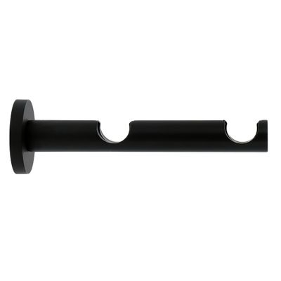 Support ouvert double en métal diam 20 mm Finition Noir mat - MOBOIS