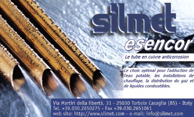 Cuivre ecroui diamètre 20 x 22 barre de 5 m