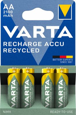 Piles rechargeables HR06 (AA) Accu recycled par 4 - VARTA