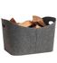 Panier à bûches Baseline gris en PET recyclé - ADURO
