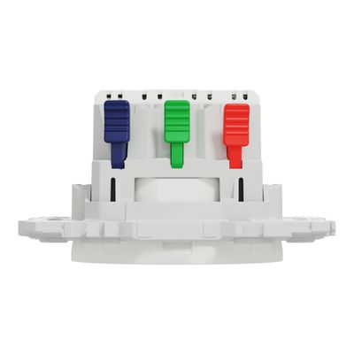 Prise affleurante 2 pôles + terre et prise USB-C 18W Odace 2025 blanc - SCHNEIDER ELECTRIC