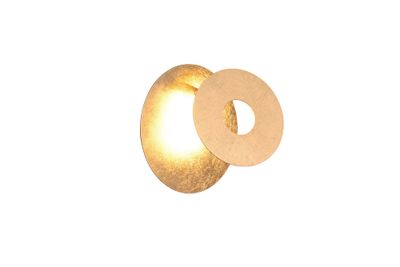 Applique murale LEANO ronde or LED SMD 6 W blanc chaud - TRIO