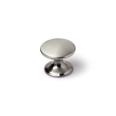 Bouton de meuble cylindrique nickel satiné diamètre 33 mm REI