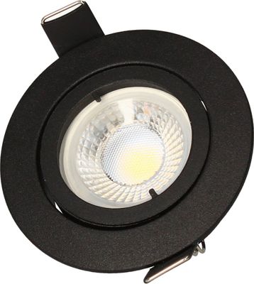 Spots LED encastrables GU10 orientables lumière blanc chaud Noir par 3 - Saphyr ARLUX