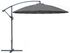 Parasol déporté pagode diamètre 3 m gris PROLOISIRS Livraison à domicile incluse