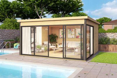 Abri de jardin en bois Domeo 5 16,74 m² LASITA MAJA Livraison à domicile incluse