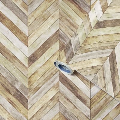 Adhésif décoratif Bois rétro - 2 x 0,45 m- VENILIA