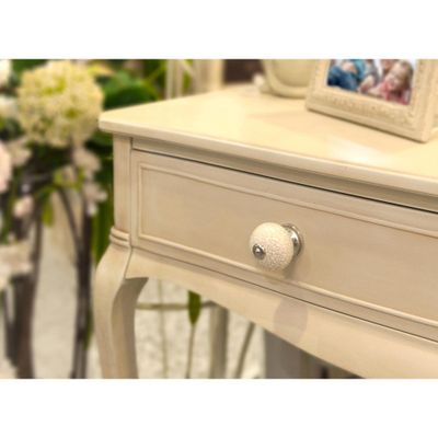 Bouton de meuble rond porcelaine craquelé diamètre 40 mm par 4 REI