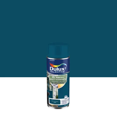 Peinture aérosol Ecran+ Multi-supports Satin Bleu Amazone 400 mL - DULUX VALENTINE