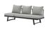Lounge modulo graphite chine gris PROLOISIRS Livraison à domicile incluse
