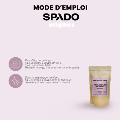 Percarbonate de soude poudre Ecocert 1kg SPADO ORIGINES