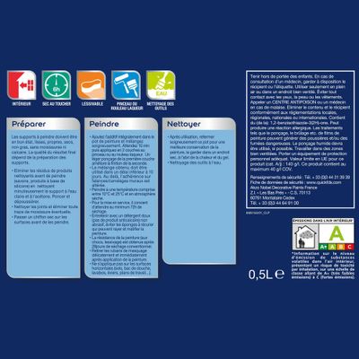 Peinture pour carrelage simple & déco Gris City Satin 0,5 L DULUX VALENTINE