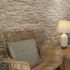 Parement mural intérieur/extérieur beige WOODYTECK 56 x 16 cm paquet de 0.57 m² MODULO